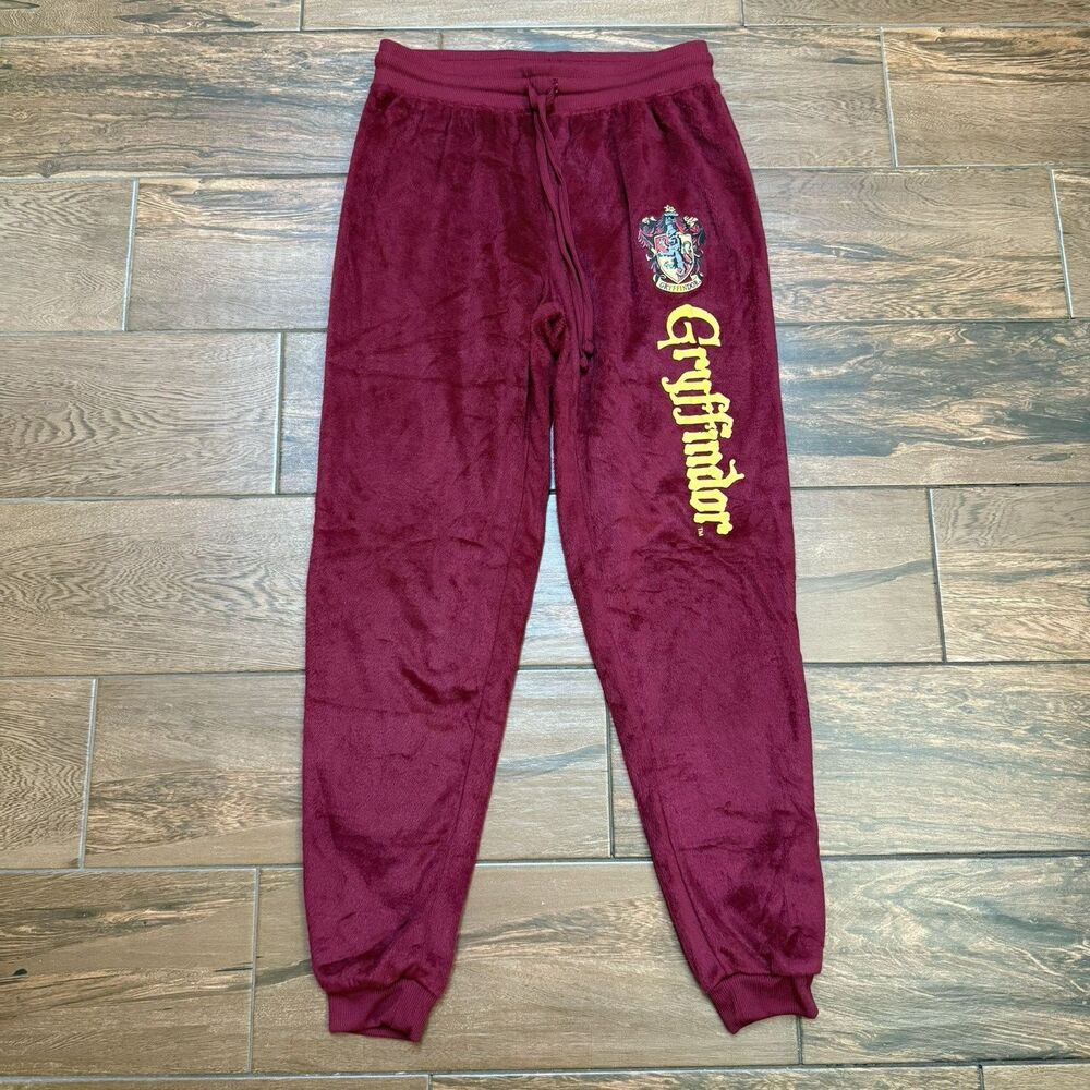 Harry Potter Gryffindor Junior's Pajama Set Fleece Fall Winter PJs Size Med NWT - Picture 9 of 10